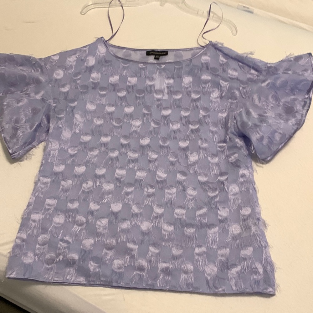Banana Republic flare sleeves lilac top size small petite